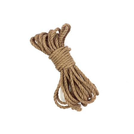 фото Джутовая веревка BDSM 8 метров, 6 мм, натуральный цвет SO5205