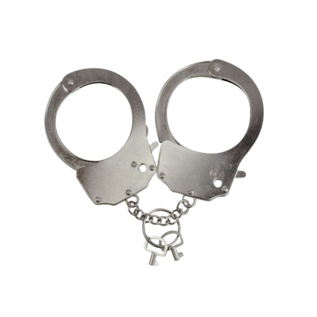 фото Наручники металлические Adrien Lastic Handcuffs Metallic (полицейские) AD30400