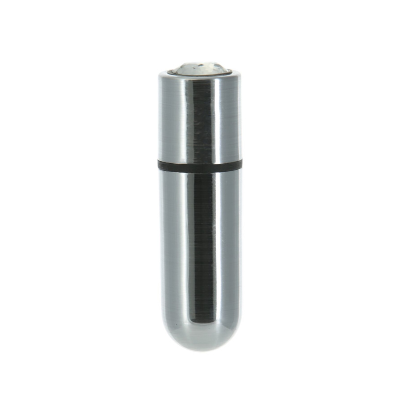 фото Вибропуля PowerBullet - First-Class Bullet 2.5" with Key Chain Pouch, Silver SO6848
