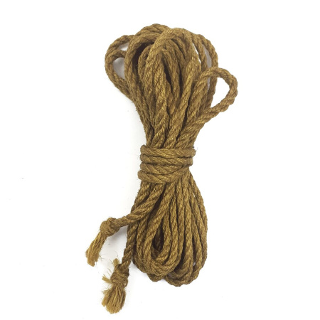 фото Джутовая веревка BDSM 8 метров, 6 мм, цвет золотой SO5207