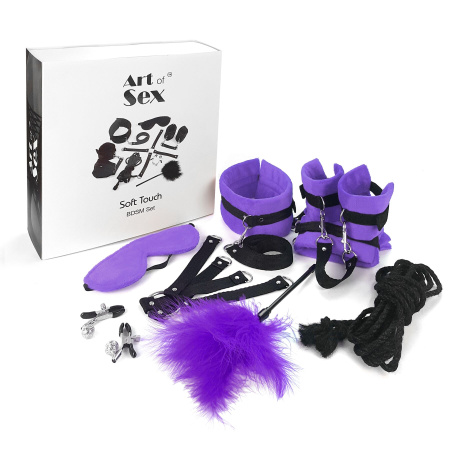 фото Набор БДСМ Art of Sex - Soft Touch BDSM Set, 9 предметов, Фиолетовый SO6600