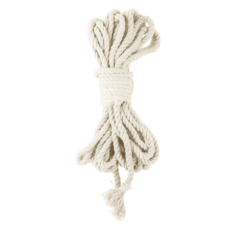 фото Хлопковая веревка BDSM 8 метров, 6 мм, цвет белый SO5212
