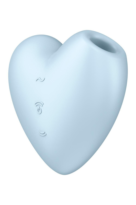 фото Вакуумный стимулятор-сердечко с вибрацией Satisfyer Cutie Heart Blue SO6287