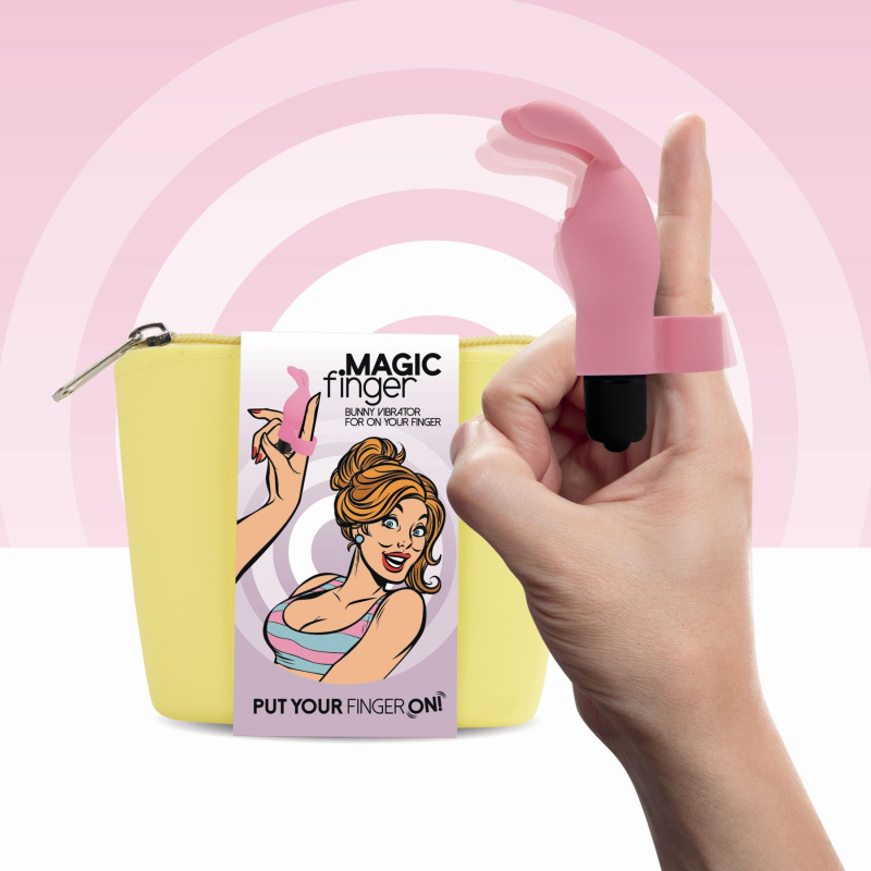 фото Вибратор на палец FeelzToys Magic Finger Vibrator Pink SO4434