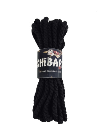 фото Хлопковая веревка для Шибари Feral Feelings Shibari Rope, 8 м черная SO4002