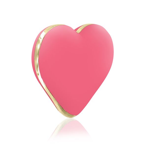 купить Вибратор-сердечко Rianne S: Heart Vibe Coral, 10 режимов работы, медицинский силикон