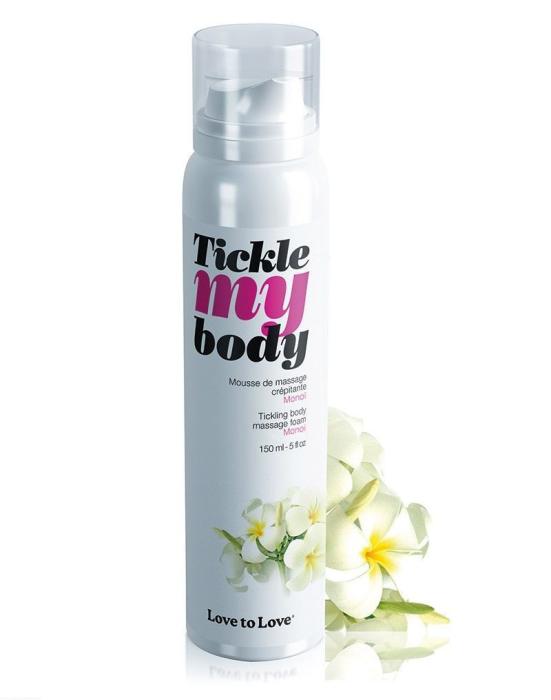 купити Масажна піна Love To Love TICKLE MY BODY Monoi (150 мл) зволожуюча
