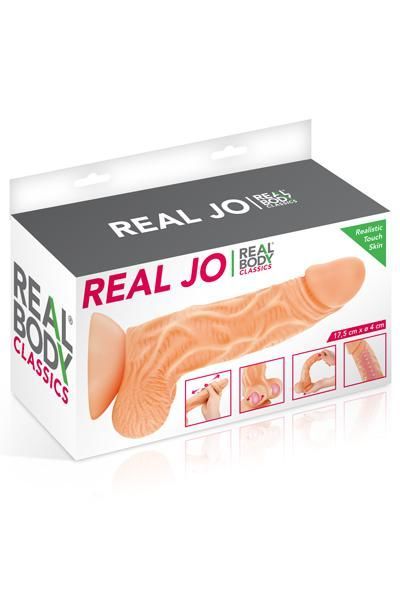 купить Фаллоимитатор с подвижной крайней плотью Real Body - Real JO, диаметр 4см, TPE