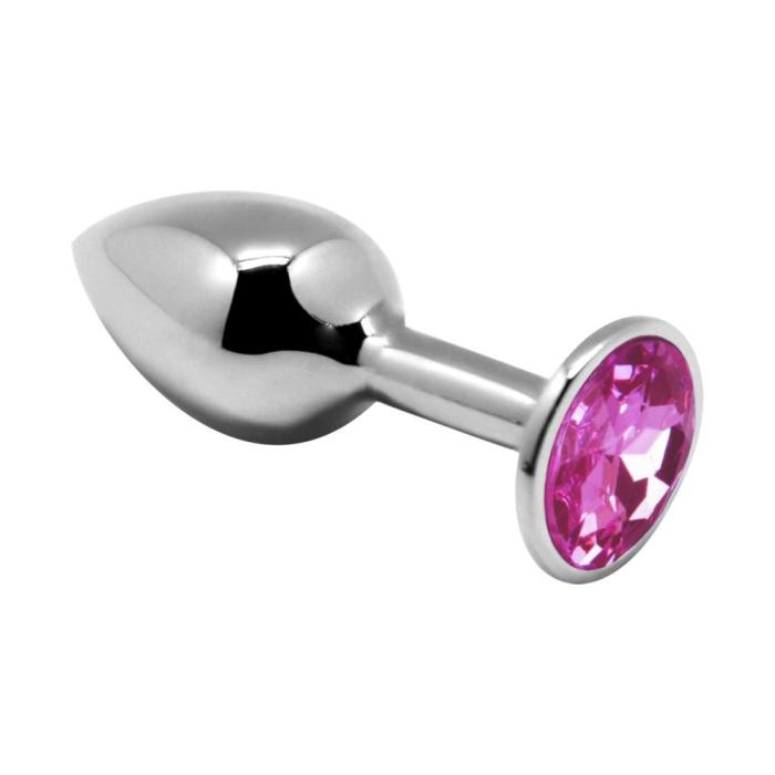 купить Металлическая анальная пробка с кристаллом Alive Mini Metal Butt Plug Pink L