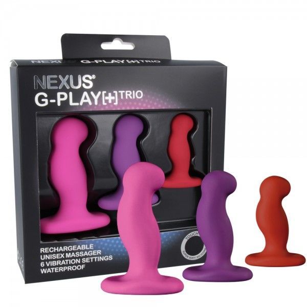 купить Набор вибромассажеров простаты Nexus G-Play Trio Plus, макс диаметр 2,3-3,0-3,5см, для новичков