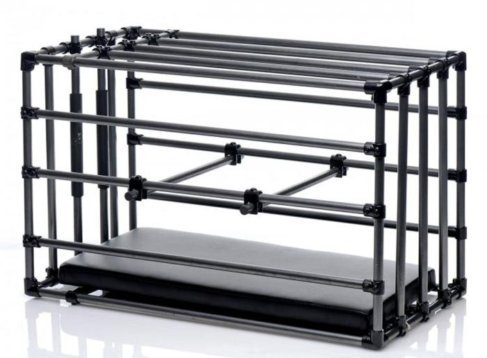купить Прочная разборная клетка для наказаний Kennel Adjustable Bondage Cage