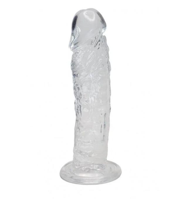 купити Прозорий фалоімітатор Alive Jelly Dildo Empire, ТПЕ, присоска, діаметр 4.3см, довжина 19.3см