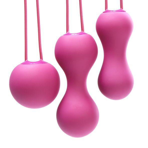 купить Набор вагинальных шариков Je Joue - Ami Fuchsia, диаметр 3,8-3,3-2,7см, вес 54-71-100гр