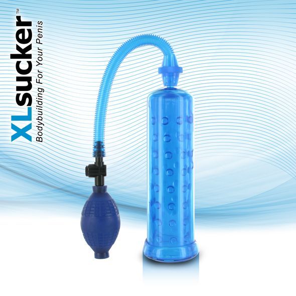 купить Вакуумная помпа XLsucker Penis Pump Blue для члена длиной до 18см, диаметр до 4см