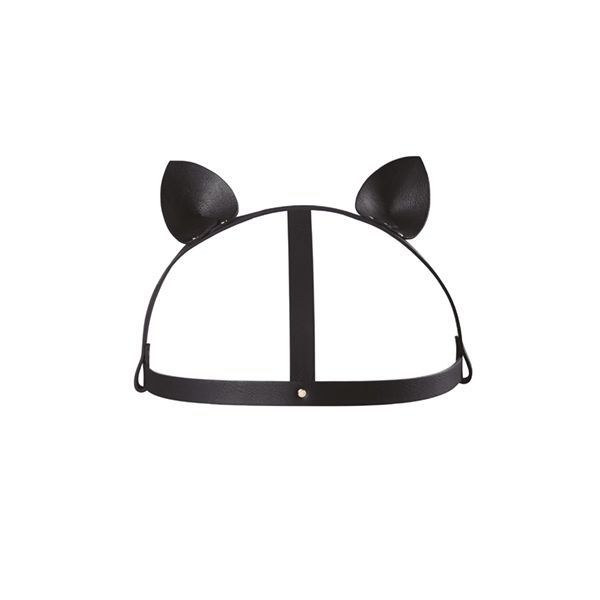 купить Маска кошечки Bijoux Indiscrets MAZE - Cat Ears Headpiece Black, экокожа