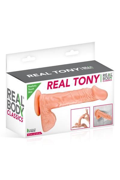 купить Фаллоимитатор Real Body - Real Tony Flash, TPE, диаметр 3,5см