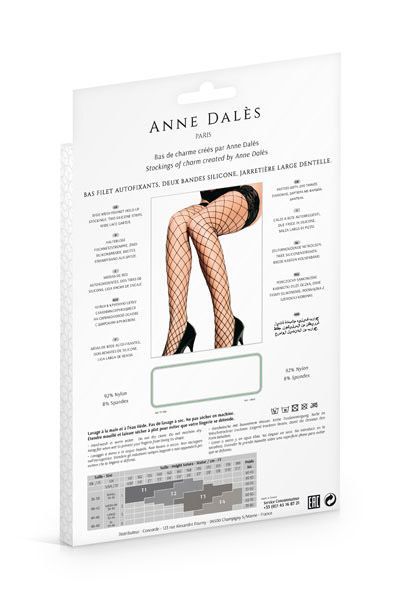 купить Чулки в крупную сетку Anne De Ales ERICA T2 Black