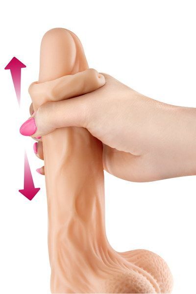 купить Фаллоимитатор с подвижной крайней плотью Real Body - Real Brad, диаметр 4,5см, TPE