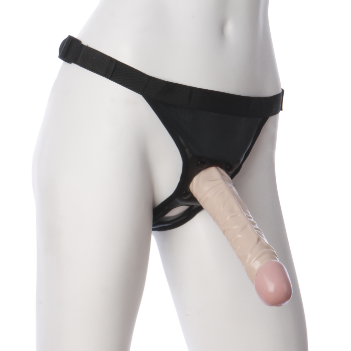 купити Трусики зі страпоном Doc Johnson Vac-U-Lock 8 Inch Classic Dong Ultra Harness, ПВХ, діаметр 3,8см