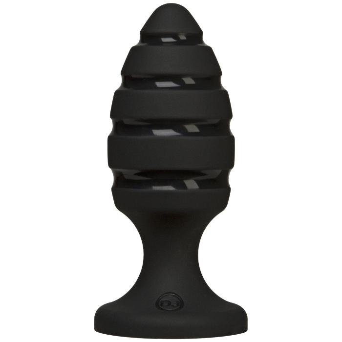 купить Анальный плаг со спиральным каналом Doc Johnson Platinum Premium Silicone - The Blast - Black