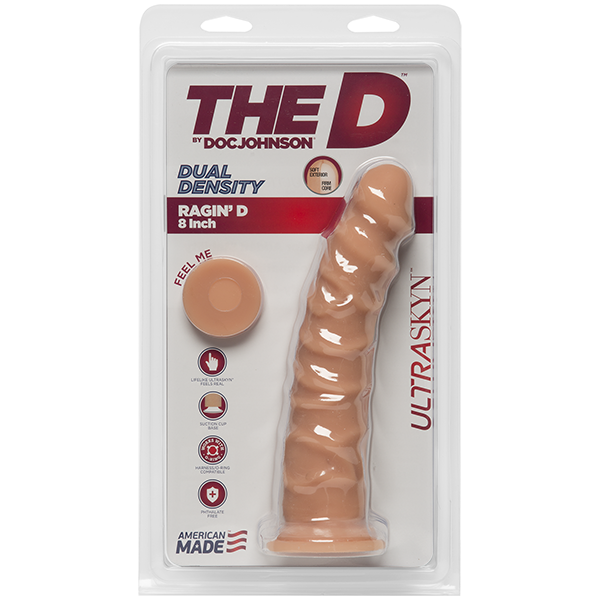 купить Фаллоимитатор Doc Johnson The D - Ragin D - 8 Inch Without Balls - ULTRASKYN, диаметр 5,1см