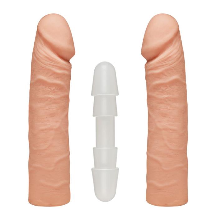 купить Фаллоимитатор двойной Doc Johnson The D - Double D - 16 Inch - ULTRASKYN, диаметр 4,4см, Vack-U-Lock