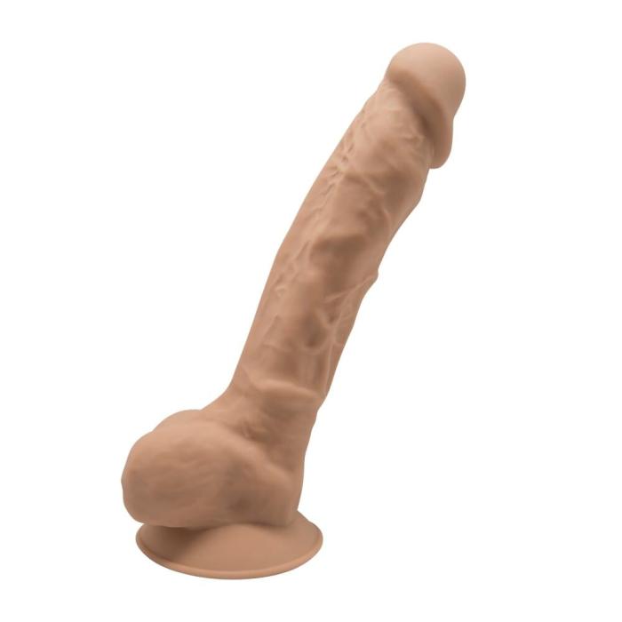 купить Фаллоимитатор SilexD Tomas Caramel (MODEL 1 size 9in), двухслойный, силикон+Silexpan, диаметр 4,9см