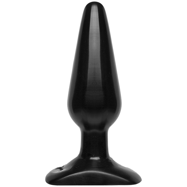 купити Анальна пробка Doc Johnson Smooth Classic Medium - Black, макс. діаметр 3,8 см