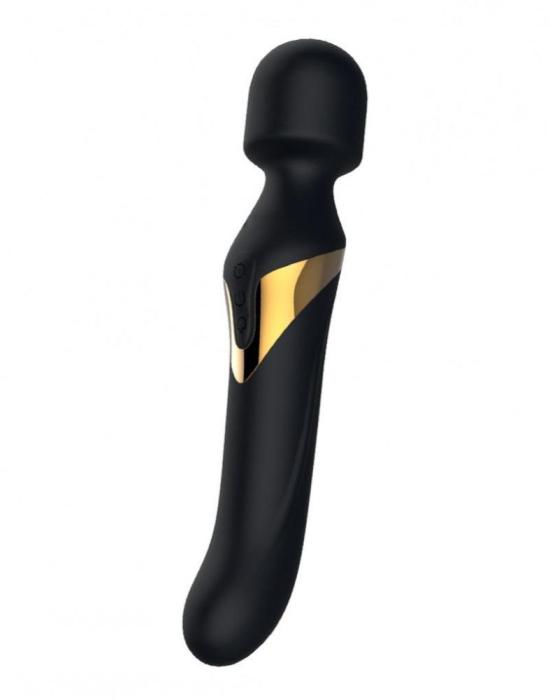 купить Вибромассажер 2-в-1 Dorcel Dual Orgasms Gold классический массажер и вибратор с жемчужным массажем