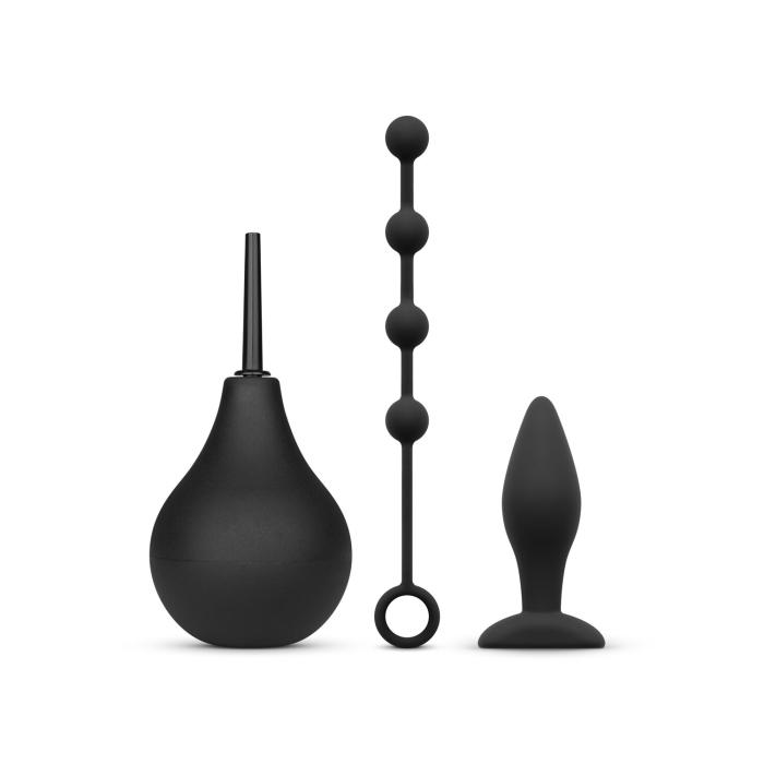 купить Набор новичка для анальной стимуляции Nexus ANAL BEGINNER KIT, спринцовка 224 мл, анальные бусы 20 м
