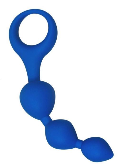 купити Анальні кульки Alive Triball Blue, силікон, макс. діаметр 2 см