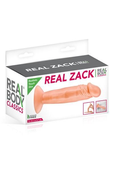 купить Фаллоимитатор Real Body - Real Zack Flesh, TPE, диаметр 3,7см