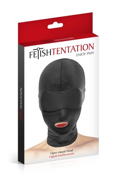 купить Капюшон для БДСМ с открытым ртом Fetish Tentation Open Mouth Hood