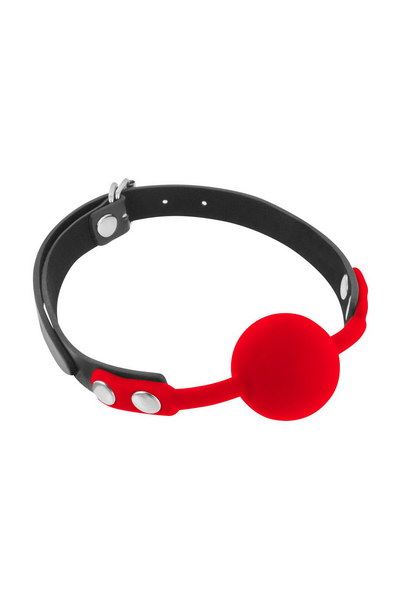 купить Классический кляп с силиконовым шариком Fetish Tentation Silicone Gag Ball Red