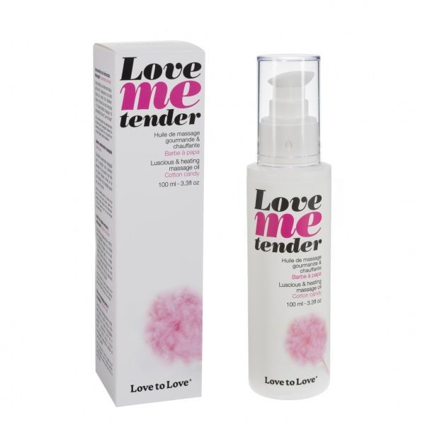 купить Массажное масло Love To Love LOVE ME TENDER Cotton candy (100 мл) натуральное без консервантов
