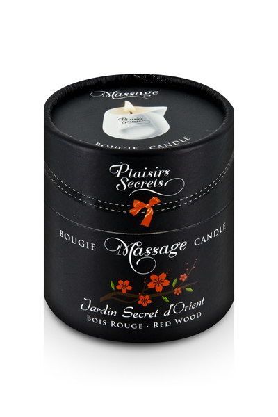 купить Массажная свеча Plaisirs Secrets Red Wood (80 мл) подарочная упаковка, керамический сосуд