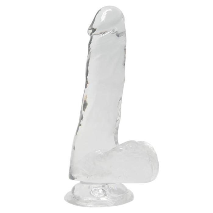 купити Прозорий фалоімітатор Alive Jelly Dildo Pepito, ТПЕ, присоска, діаметр 3,5 см, довжина 15,5 см