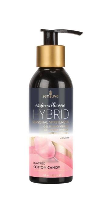 Мастило водно-силіконове Sensuva Hybrid Cotton Candy (125 мл) без цукру, можна для оральних ласк