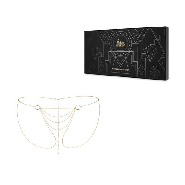 купить Цепочка-трусики Bijoux Indiscrets Magnifique Bikini Chain – Gold, украшение для тела