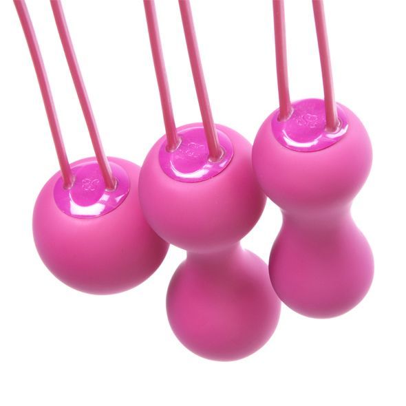 купить Набор вагинальных шариков Je Joue - Ami Fuchsia, диаметр 3,8-3,3-2,7см, вес 54-71-100гр