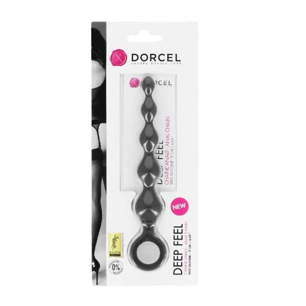 купить Анальная цепочка Dorcel Deep Feel, силикон, макс. диаметр 2,5см, упругая