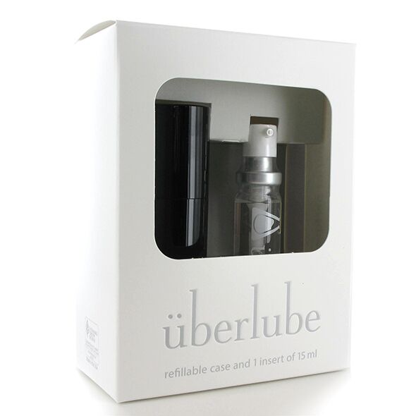купити Преміум лубрикант 3в1 на силіконовій основі Uberlube Good-to-Go Black (15 мл) + кейс