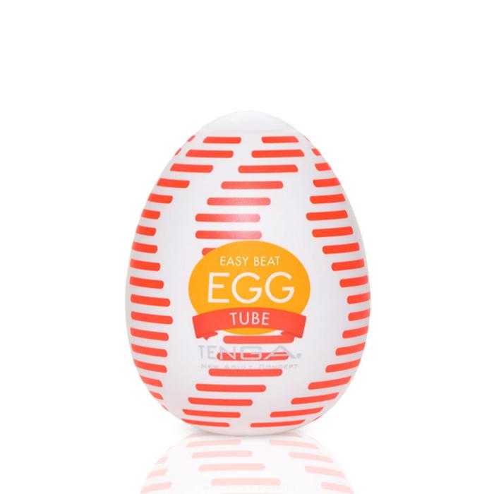 купити Мастурбатор-яйце Tenga Egg Tube, рельєф з поздовжніми лініями