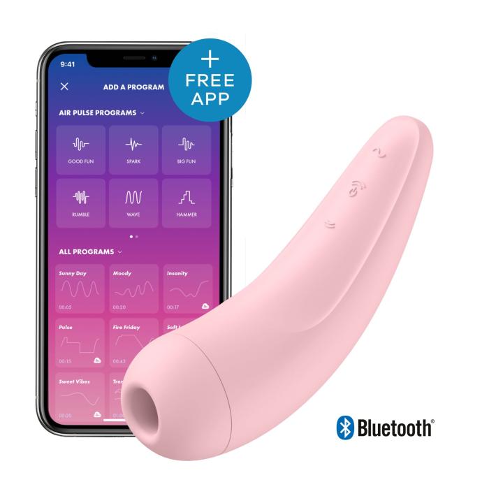 купити Вакуумный клиторальный стимулятор Satisfyer Curvy 2+ Pink