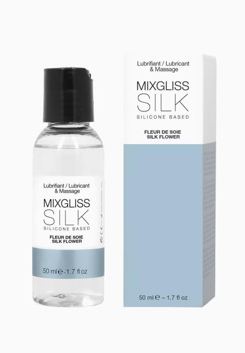 купити Лубрикант на силіконовій основі MixGliss SILK - FLEUR DE SOIE (50 мл) з квітковим ароматом