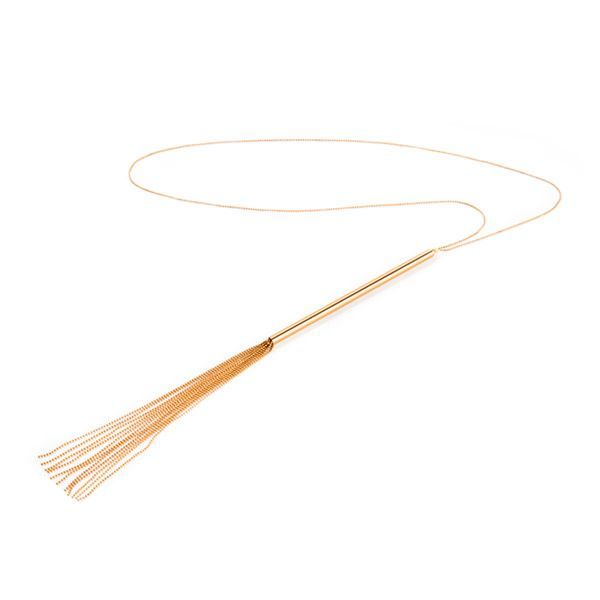 купити Ланцюжок-батіг на шию Bijoux Indiscrets MAGNIFIQUE Necklace Whip - Gold, прикраса для тіла
