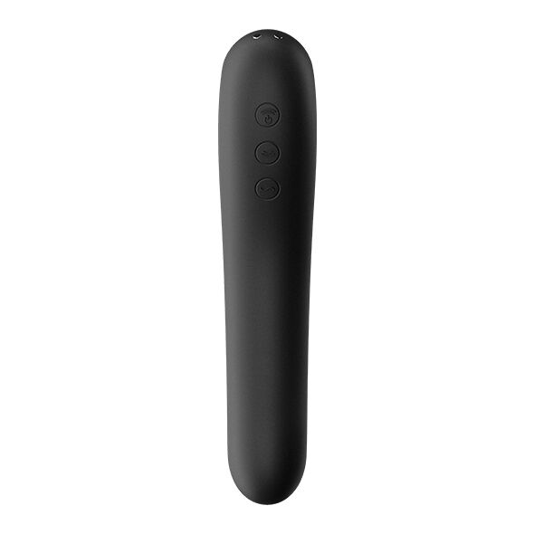 купить Вакуумный стимулятор с вибрацией Satisfyer Dual Kiss Black
