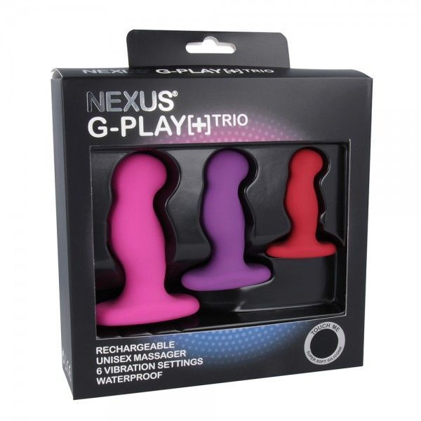 купить Набор вибромассажеров простаты Nexus G-Play Trio Plus, макс диаметр 2,3-3,0-3,5см, для новичков