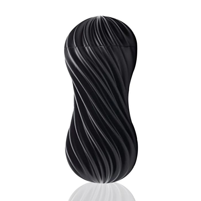 купити Мастурбатор Tenga FLEX Rocky Black зі змінною інтенсивністю, можна скручувати