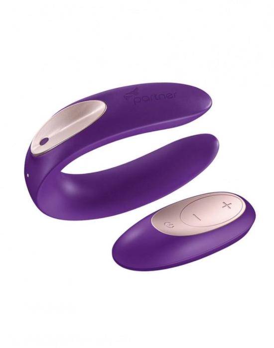 Вібратор для пар Satisfyer Double Plus Remote з пультом дистанційного керування та двома моторчиками